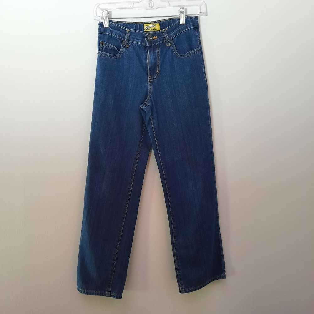 Old Navy Straight Blue Jeans with Adjustable Waist